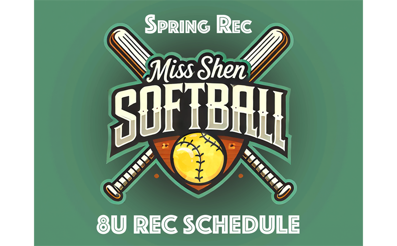 2025 8U Rec Schedule